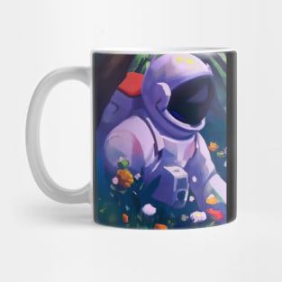 Astronaut in Flowers Mug